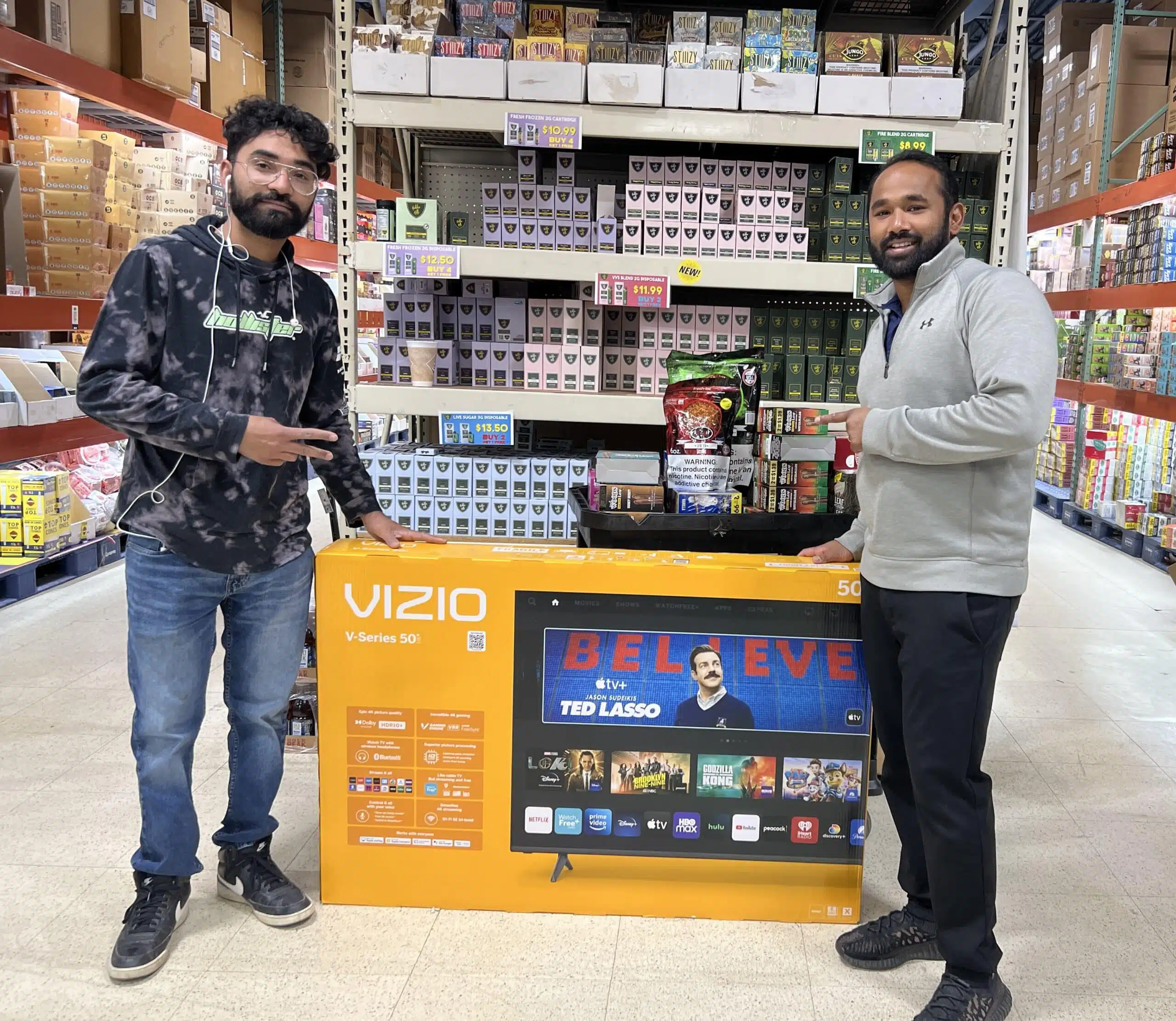 Trade show giveaway winner at SE Imports & Wholesale